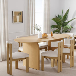 HomeRoots 42" Brown Solid Wood Round Dining Table with Pedestal Base - Perfect for Cozy Spaces & Entertaining 712163