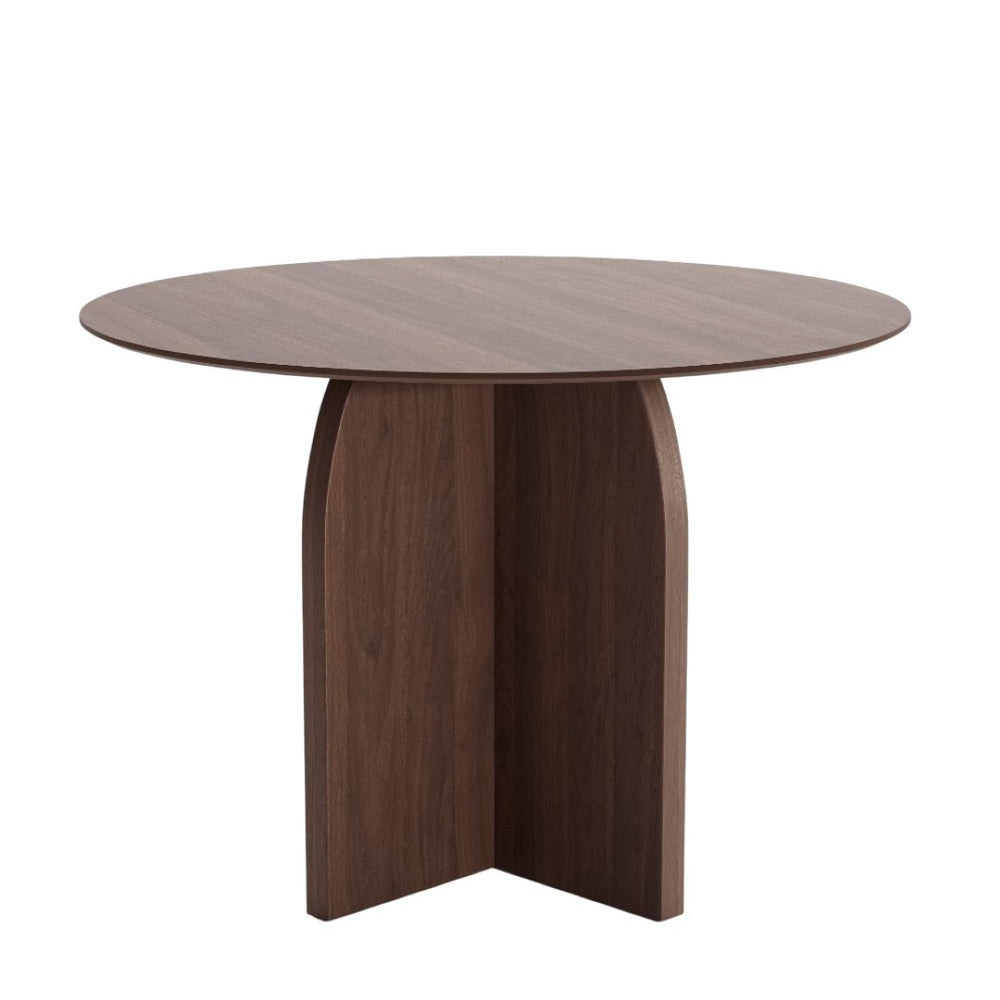 HomeRoots 42" Black Solid Wood Round Dining Table - Timeless Pedestal Design for Stylish Gatherings & Comfort 712164