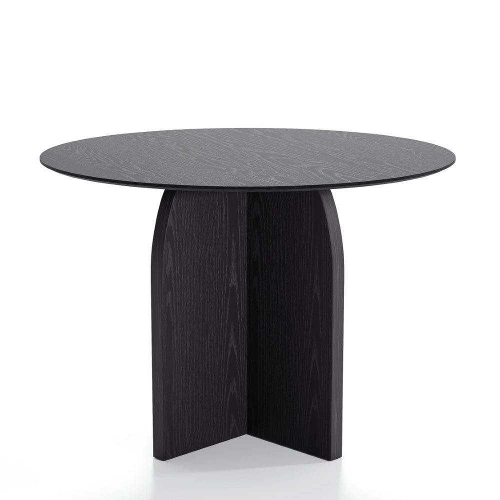 HomeRoots 42" Beige Solid Wood Round Dining Table with Pedestal Base - Perfect for Modern & Classic Homes! 712165