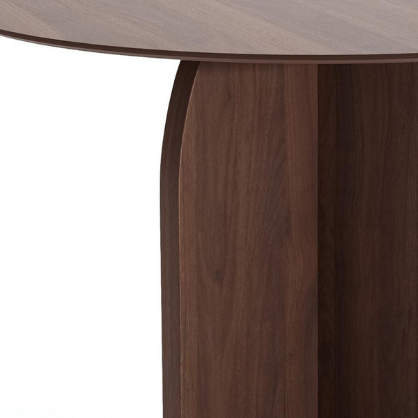 HomeRoots 45" Black Solid Wood Round Dining Table with Pedestal Base – Perfect for Family Meals & Gatherings 712167