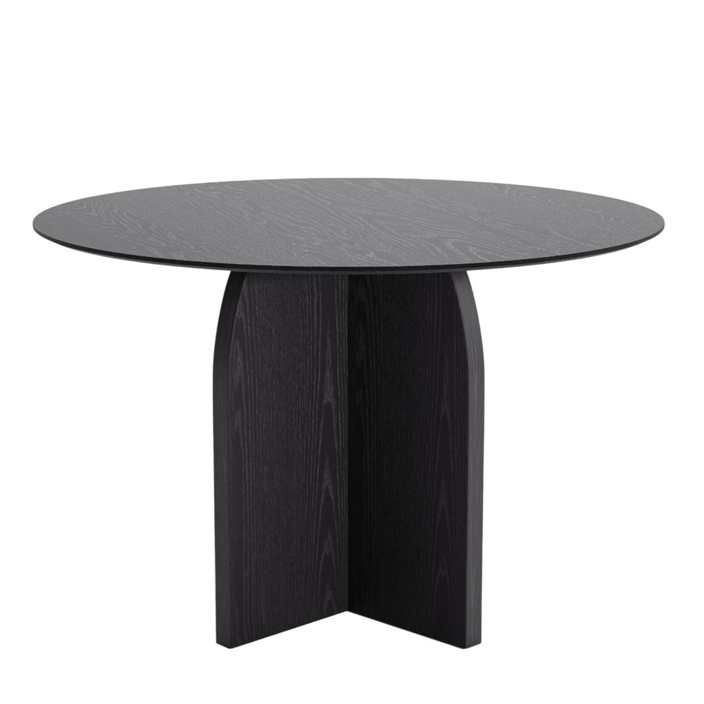 HomeRoots 45" Beige Solid Wood Round Dining Table with Pedestal Base - Stylish Centerpiece for Any Home 712168