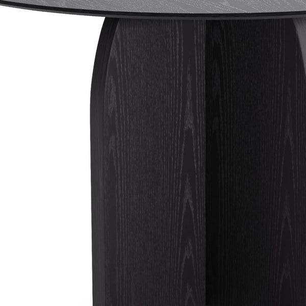 HomeRoots 45" Beige Solid Wood Round Dining Table with Pedestal Base - Stylish Centerpiece for Any Home 712168