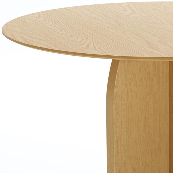 HomeRoots 52" Black Solid Wood Round Dining Table with Pedestal Base – Stylish, Durable, Perfect for Gatherings 712170