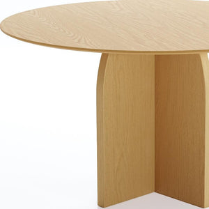 HomeRoots 52" Black Solid Wood Round Dining Table with Pedestal Base – Stylish, Durable, Perfect for Gatherings 712170