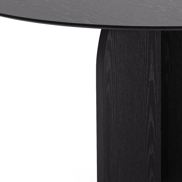 HomeRoots 58" Beige Solid Wood Round Dining Table - Elegant Pedestal Base for Family Gatherings & Events 712172