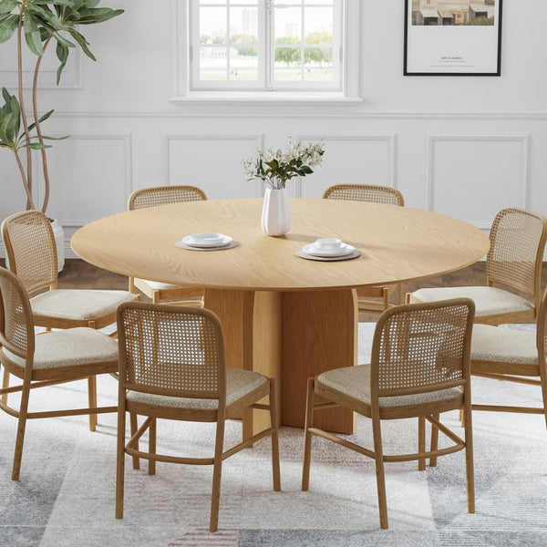 HomeRoots 78" Black Solid Wood Oval Dining Table - Elegant Design for Everyday Meals & Gatherings, Seats More! 712173