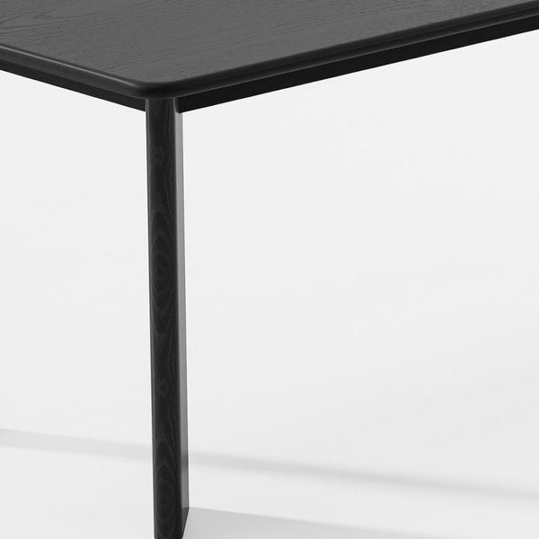 HomeRoots 42" Black Solid Wood Round Top Dining Table - Modern Elegance for Dining and Entertaining Spaces 712175