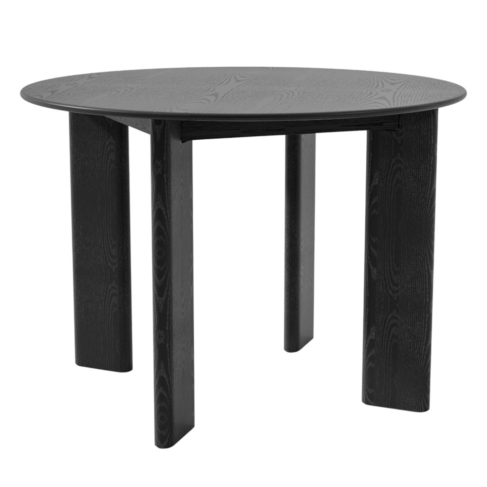 HomeRoots 42" Beige Solid Wood Round Top Dining Table – Elegant Oak Design for Versatile Dining & Workspace Use 712176