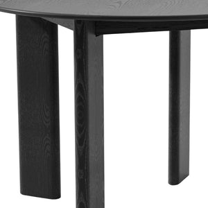 HomeRoots 42" Beige Solid Wood Round Top Dining Table – Elegant Oak Design for Versatile Dining & Workspace Use 712176