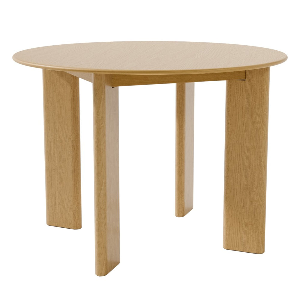 HomeRoots 45" Brown Solid Wood Round Top Dining Table - Timeless Design for Cozy Meals, Entertaining & Work 712177
