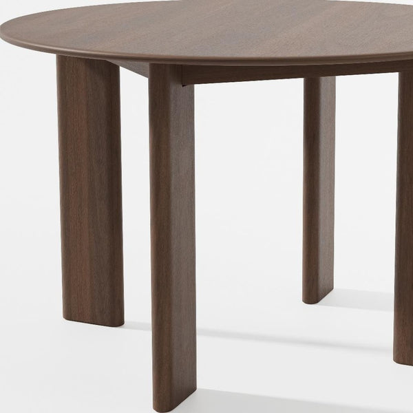 HomeRoots 45" Black Solid Wood Round Dining Table - Elegant Design for Modern & Traditional Spaces, Durable! 712178