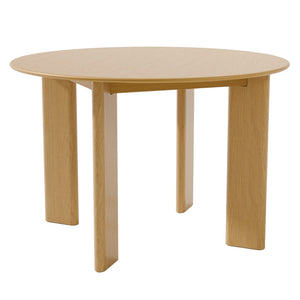 HomeRoots 51" Brown Solid Wood Round Dining Table - Timeless Design for Family Meals, Entertaining & Versatility 712180