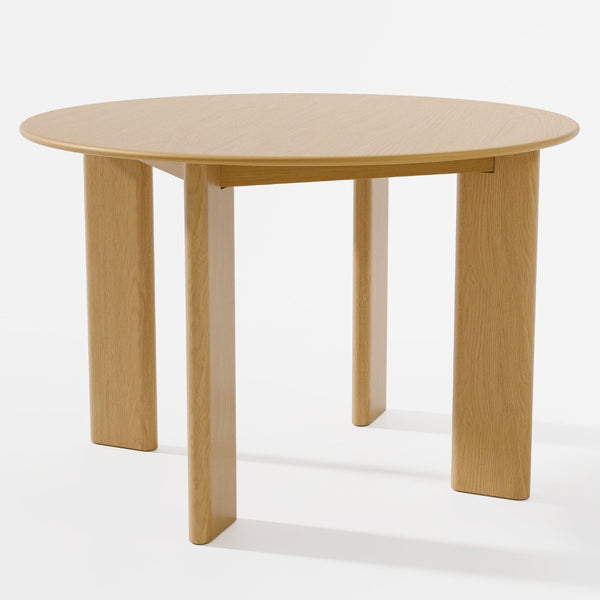 HomeRoots 51" Brown Solid Wood Round Dining Table - Timeless Design for Family Meals, Entertaining & Versatility 712180
