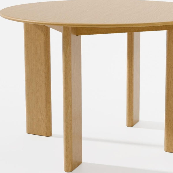 HomeRoots 51" Brown Solid Wood Round Dining Table - Timeless Design for Family Meals, Entertaining & Versatility 712180