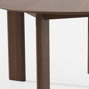 HomeRoots 51" Black Solid Wood Round Top Dining Table - Modern Design, Durable Oak, Perfect for Dining & Workspace 712181