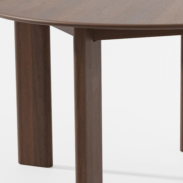 HomeRoots 51" Black Solid Wood Round Top Dining Table - Modern Design, Durable Oak, Perfect for Dining & Workspace 712181