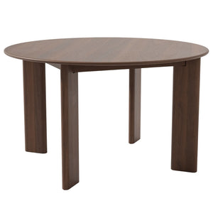 HomeRoots 51" Black Solid Wood Round Top Dining Table - Modern Design, Durable Oak, Perfect for Dining & Workspace 712181