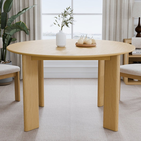 HomeRoots 58" Black Solid Wood Round Dining Table – Elegant Design for Versatile Dining & Entertaining Spaces 712183