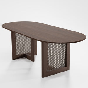 HomeRoots 33" Yellow Solid Wood Oval Bar Table - Vibrant, Durable Design Perfect for Social Gatherings & Dining 712185