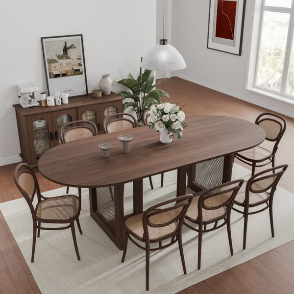 HomeRoots 33" Yellow Solid Wood Oval Bar Table - Vibrant, Durable Design Perfect for Social Gatherings & Dining 712185