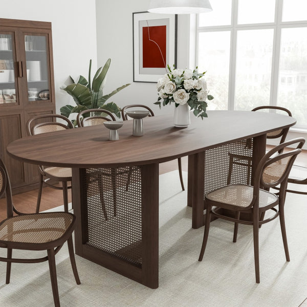 HomeRoots 33" Yellow Solid Wood Oval Bar Table - Vibrant, Durable Design Perfect for Social Gatherings & Dining 712185