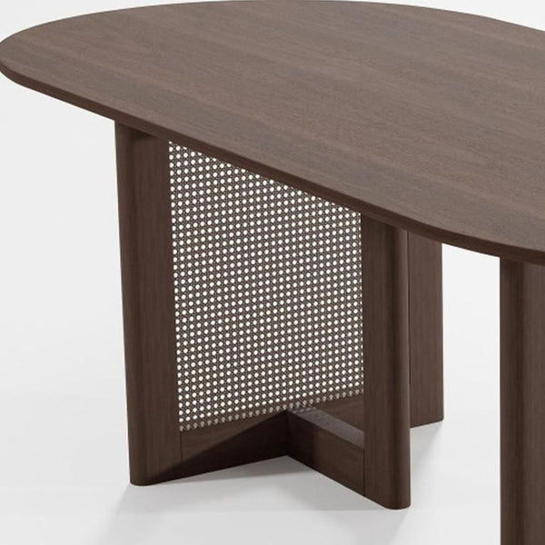 HomeRoots 33" Yellow Solid Wood Oval Bar Table - Vibrant, Durable Design Perfect for Social Gatherings & Dining 712185