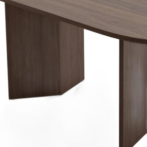 HomeRoots 33" Yellow Solid Wood Oval Bar Table - Stylish Seating for 6, Perfect for Gatherings & Entertaining! 712191