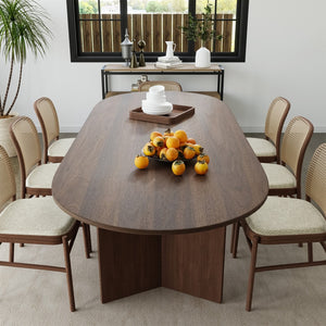 HomeRoots 33" Yellow Solid Wood Oval Bar Table - Stylish Seating for 6, Perfect for Gatherings & Entertaining! 712191