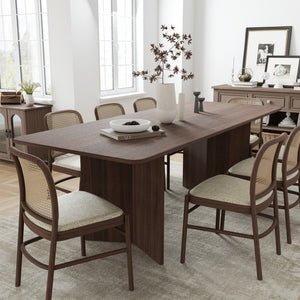 HomeRoots 33" Yellow Solid Wood Rectangular Bar Table - Modern Design for Home, Restaurants & Cafes, Seats 6 712194