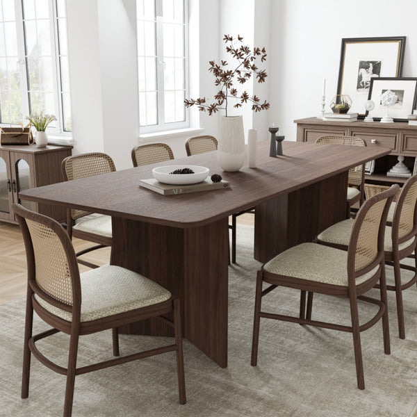HomeRoots 33" Yellow Solid Wood Rectangular Bar Table - Modern Design for Home, Restaurants & Cafes, Seats 6 712194