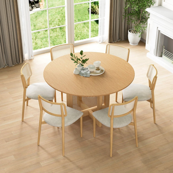 HomeRoots 52" Black Solid Wood Round Bar Table – Stylish Bistro Design for Home & Restaurant Dining Spaces 712197