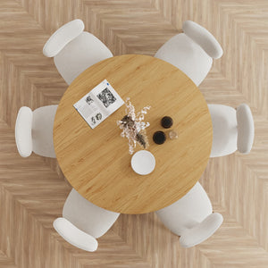 HomeRoots 52" Black Solid Wood Round Bar Table – Stylish Bistro Design for Home & Restaurant Dining Spaces 712197