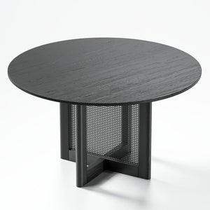 HomeRoots 52" Solid Wood Round Bar Table – Durable, Sleek Design for Casual Dining or Entertaining Up to 6 712198