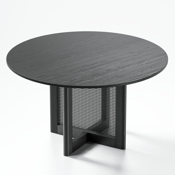 HomeRoots 52" Solid Wood Round Bar Table – Durable, Sleek Design for Casual Dining or Entertaining Up to 6 712198