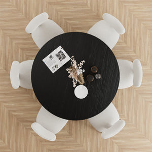 HomeRoots 52" Solid Wood Round Bar Table – Durable, Sleek Design for Casual Dining or Entertaining Up to 6 712198