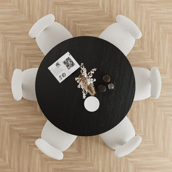 HomeRoots 52" Solid Wood Round Bar Table – Durable, Sleek Design for Casual Dining or Entertaining Up to 6 712198
