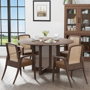 HomeRoots 59" Yellow Solid Wood Rounded Bar Table – Modern Bistro Design, Sturdy, Bright, Perfect for Dining & Socializing 712199