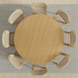HomeRoots 59" Black Solid Wood Round Bar Table - Stylish Bistro Centerpiece for Restaurants & Cafes, Seats 6 712200