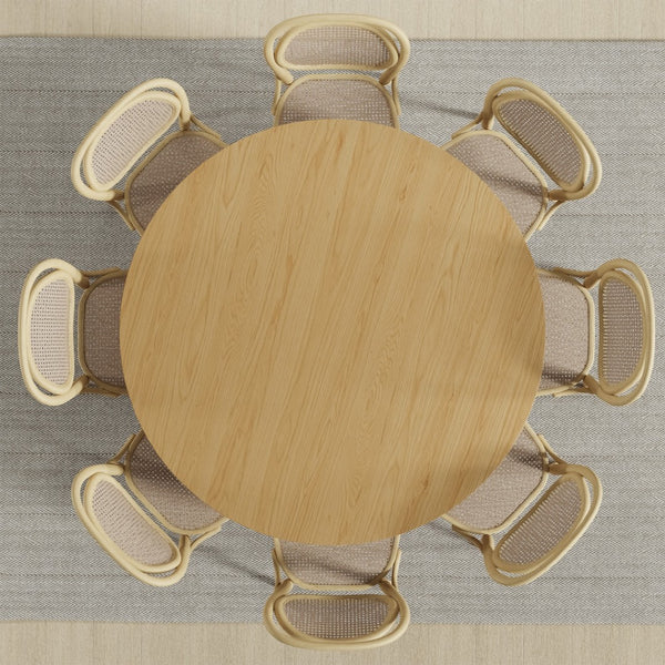 HomeRoots 59" Black Solid Wood Round Bar Table - Stylish Bistro Centerpiece for Restaurants & Cafes, Seats 6 712200