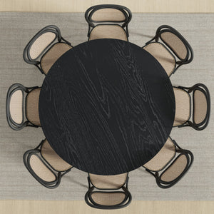 HomeRoots 59" Brown Solid Wood Round Bar Table - Stylish Bistro Design for Dining, Gatherings & Hospitality 712201