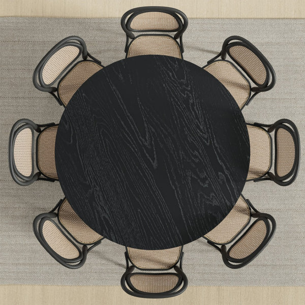 HomeRoots 59" Brown Solid Wood Round Bar Table - Stylish Bistro Design for Dining, Gatherings & Hospitality 712201