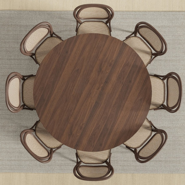 HomeRoots 42" Brown Solid Wood Round Bar Table - Stylish Pedestal Design for Dining & Bistro Spaces, Seats 6 712202