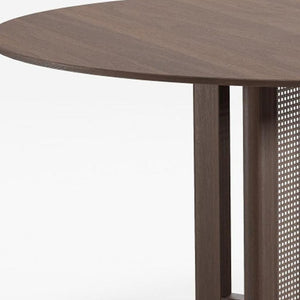 HomeRoots 42" Brown Solid Wood Round Bar Table - Stylish Pedestal Design for Dining & Bistro Spaces, Seats 6 712202