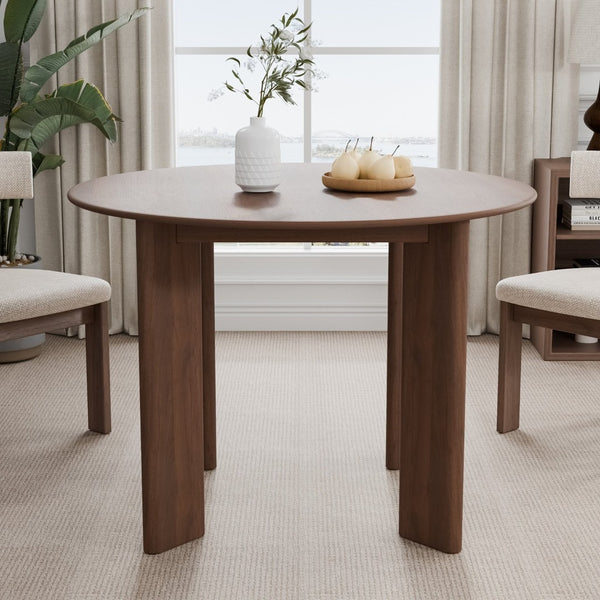 HomeRoots 42" Black Solid Wood Rounded Bar Table - Modern Design for Inviting Gatherings & Conversations 712203