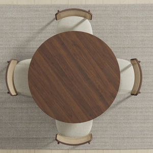 HomeRoots 42" Black Solid Wood Rounded Bar Table - Modern Design for Inviting Gatherings & Conversations 712203