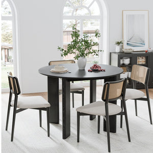 HomeRoots 42" Vibrant Yellow Solid Wood Round Bar Table – Perfect for Lively Gatherings & Stylish Dining Spaces 712204