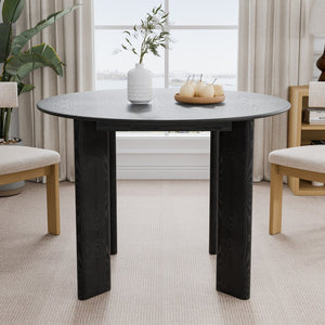 HomeRoots 42" Vibrant Yellow Solid Wood Round Bar Table – Perfect for Lively Gatherings & Stylish Dining Spaces 712204