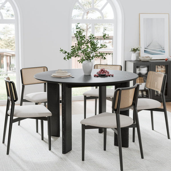 HomeRoots 45" Yellow Solid Wood Rounded Bar Table – Brighten Your Space with Durable Style & Ample Seating! 712206