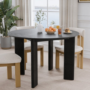 HomeRoots 45" Yellow Solid Wood Rounded Bar Table – Brighten Your Space with Durable Style & Ample Seating! 712206