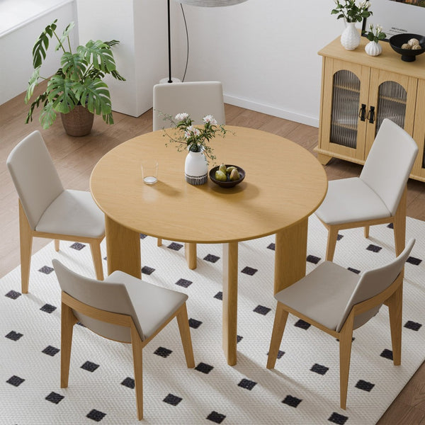 HomeRoots 45" Black Solid Wood Rounded Bar Table - Modern High-Top Design for Stylish Gatherings & Comfort 712207